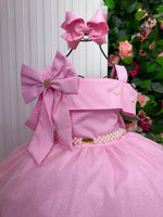 Vestido Banana Club Longo Doce Elegancia Rosa