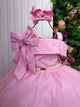 Vestido Banana Club Longo Doce Elegancia Rosa