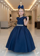 Vestido Ysa Kids Ariane Longo Azul Marinho