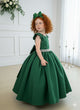Vestido Ysa Kids Ariane Longo Verde Esmeralda