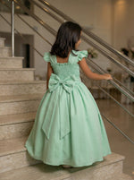 Vestido Ysa Kids Ariane Longo Verde Oliva