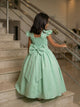 Vestido Ysa Kids Ariane Longo Verde Oliva