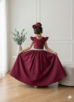 Vestido Ysa Kids Ariane Longo Marsala