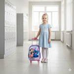 Mochila Rodinhas Lilo e Stitch + Estojo de Brinde