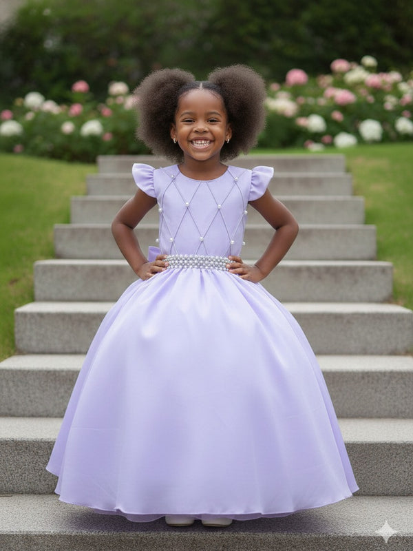 Vestido Ysa Kids Ariane Longo Lavanda