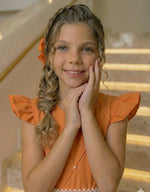 Vestido Ysa Kids Ariane Longo Terracota