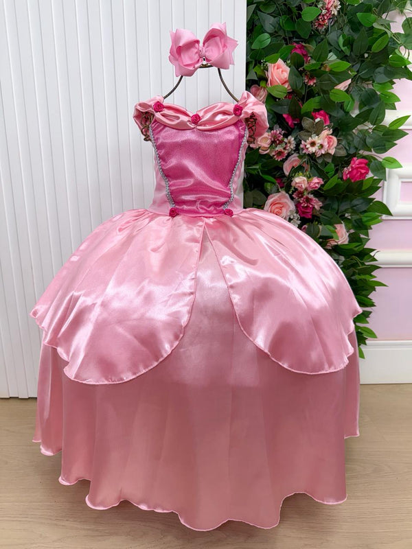 Fantasia Princesa Belli Longa Princesa Rosa - Modelo 3