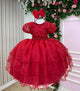 Vestido Bella Child Lavínia Vermelho