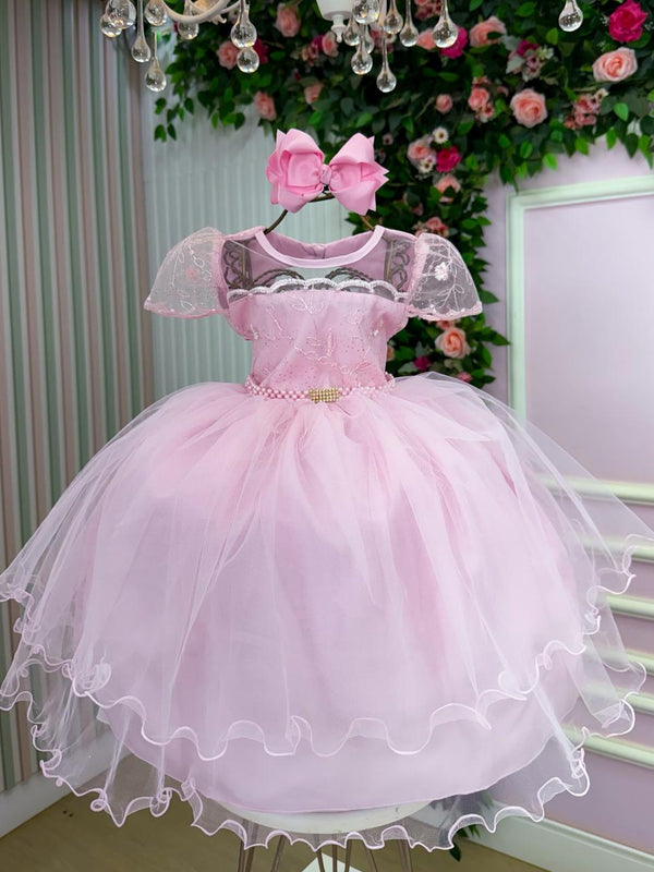 Vestido Bella Child Layla Rosa Bebê