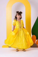 Fantasia Princesa Belli Princesa Amarela Longa Modelo 3
