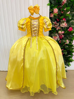 Fantasia Princesa Belli Princesa Amarela Longa Modelo 3