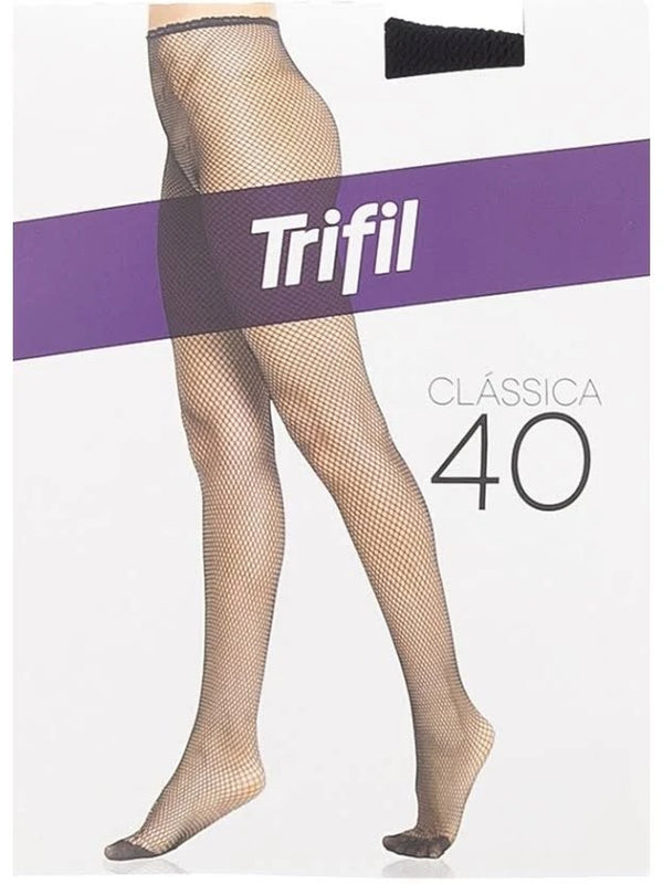 Meia Calça Adulto Trifil Arrastão Preto
