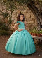 Vestido Ysa Kids Ariane Longo Verde Menta
