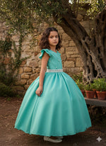 Vestido Ysa Kids Ariane Longo Verde Menta