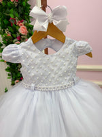 Vestido Menina Bonita Bebe Ana Flavia Branco