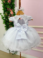 Vestido Menina Bonita Bebe Ana Flavia Branco