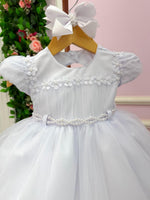 Vestido Menina Bonita Bebe Ana Livia Branco