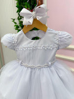 Vestido Menina Bonita Bebe Ana Livia Branco