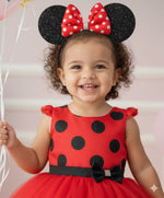 Vestido Banana Club Minnie/Minie Vermelha Bolinhas Poa