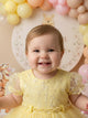 Vestido Menina Bonita Bebe Ana Sofia Amarelo