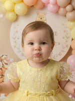 Vestido Menina Bonita Bebe Ana Sofia Amarelo