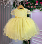 Vestido Menina Bonita Bebe Ana Sofia Amarelo
