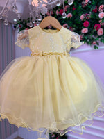 Vestido Menina Bonita Bebe Ana Sofia Amarelo