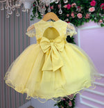 Vestido Menina Bonita Bebe Ana Sofia Amarelo