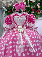 Vestido Marie Junino Luxo Ursinho do Sertão Pink