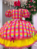 Vestido Junino Banana Club Luxo Quermesse Feliz