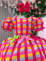 Vestido Junino Banana Club Luxo Quermesse Feliz