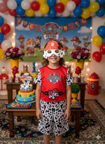 Fantasia Esquadrão Canino Meninos Vermelho