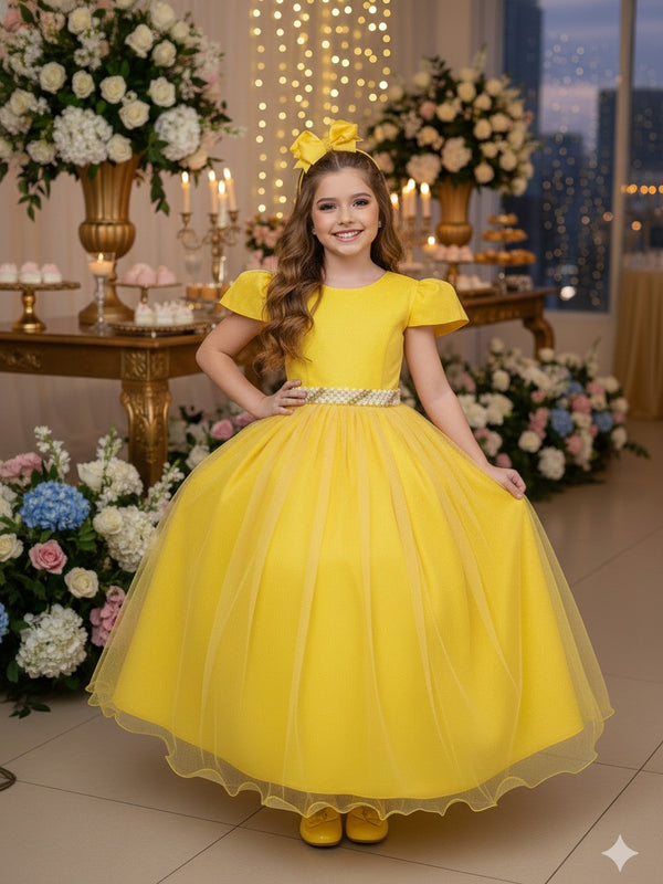 Vestido Marie Longo Heloisa Amarelo