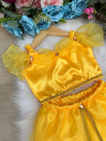 Fantasia Princesa Belli Princesa Jasmine Amarela Modelo 2