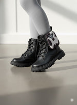 Bota\Coturno Nilqi Mimosa Preto