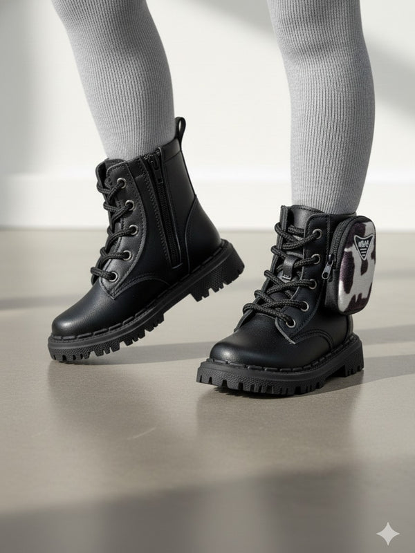Bota\Coturno Nilqi Mimosa Preto