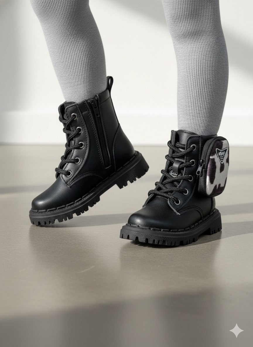 Bota\Coturno Nilqi Mimosa Preto