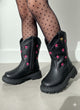 Bota Nilqi Manu Preta Estrela Pink Modelo 2