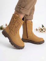 Bota Texana Masculina Nilqi Country Mostarda