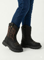 Bota Texana Masculina Nilqi Country Preto