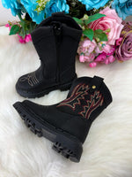 Bota Texana Masculina Nilqi Country Preto