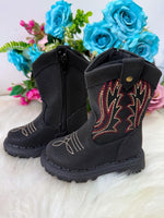 Bota Texana Masculina Nilqi Country Preto