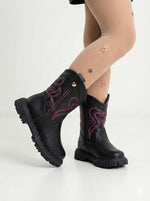 Bota\Coturno Nilqi Bella Preto