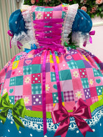 Vestido Marie Junino Luxo Quermesse Luz do Interior