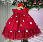 Vestido Vila Lele Jardim das Borboletas Baby Liz