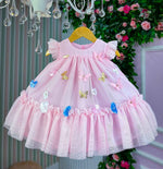 Vestido Vila Lele Jardim das Borboletas Baby Liz