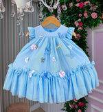 Vestido Vila Lele Jardim das Borboletas Baby Liz