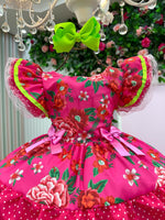 Vestido Junino Banana Club Quermesse do Balance Pink