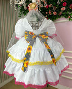 Vestido Junino Banana Club Luxo Noivinha