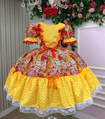 Vestido Marie Junino Quermesse de Luxo + Saiote